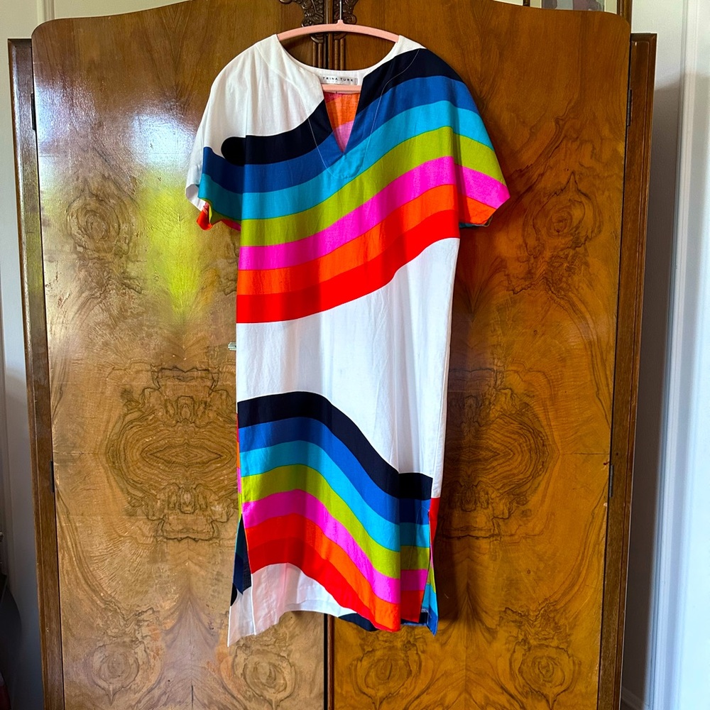 Trina Turk XS but it's more like a size 4